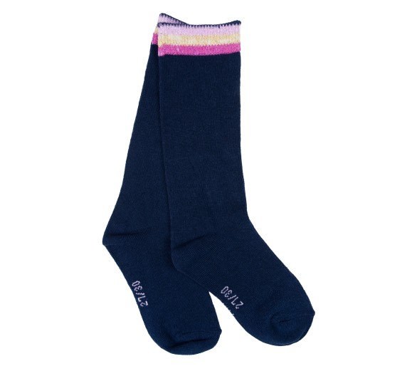 SOMEONE : CHAUSSETTES BLEU MARINE