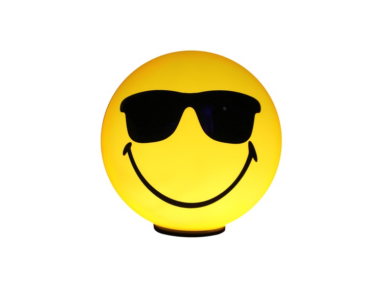 Lampe LED Smiley Lunettes de soleil cool