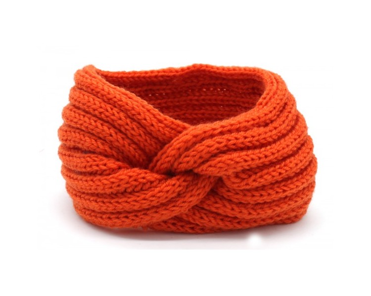 Knitted Headband Orange