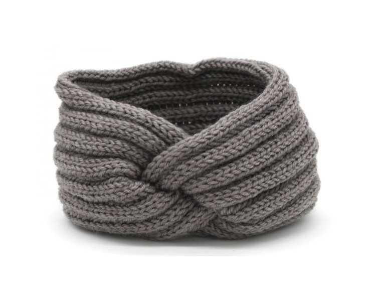 Knitted Headband Grey