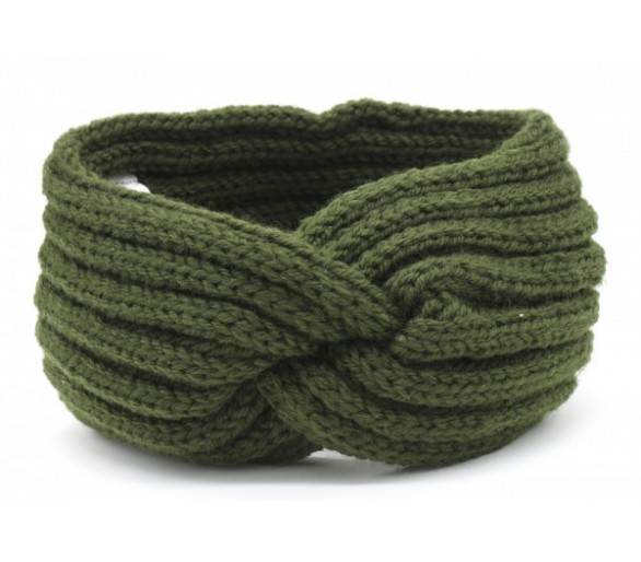 Knitted Headband Green