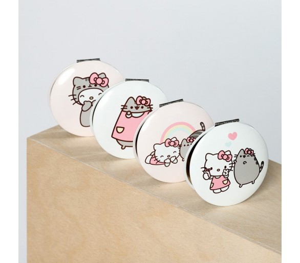 Hello Kitty & Pusheen de Kat Compacte Make Up Spiegel