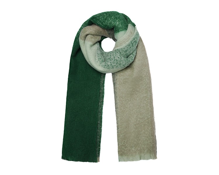 Sjaal kleurovergang fuchsia & groen