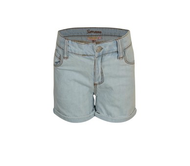 SOMEONE : denim korte broek soft blue denim