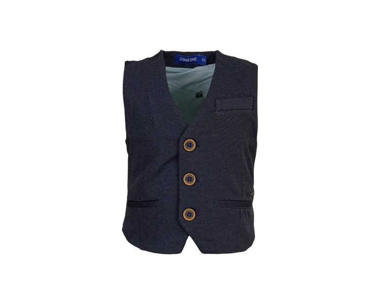 SOMEONE : gilet geen mouwen navy SOMEONE : gilet geen mouwen navy
