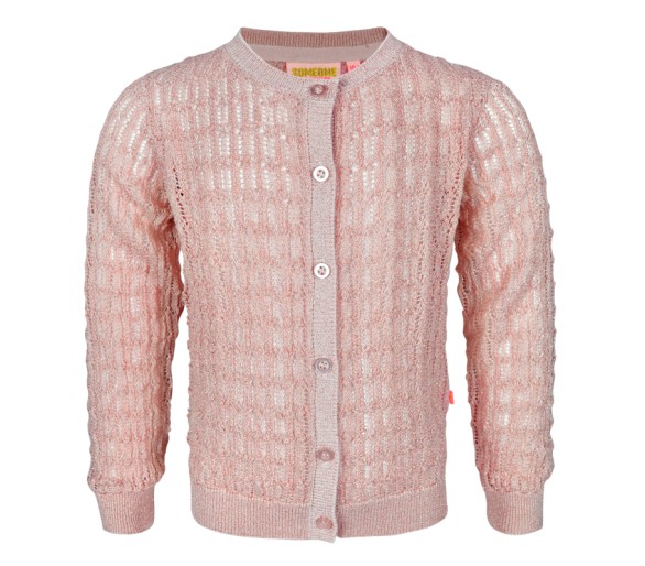 SOMEONE : gilet lange mouwen soft pink