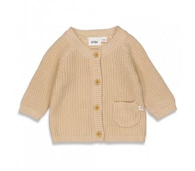 FEETJE : Cardigan knitted - Ocean Child Zand