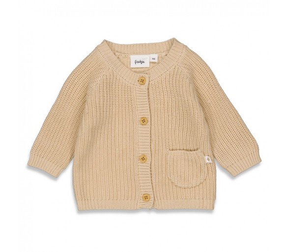 FEETJE : Cardigan tricoté - Ocean Child Sand