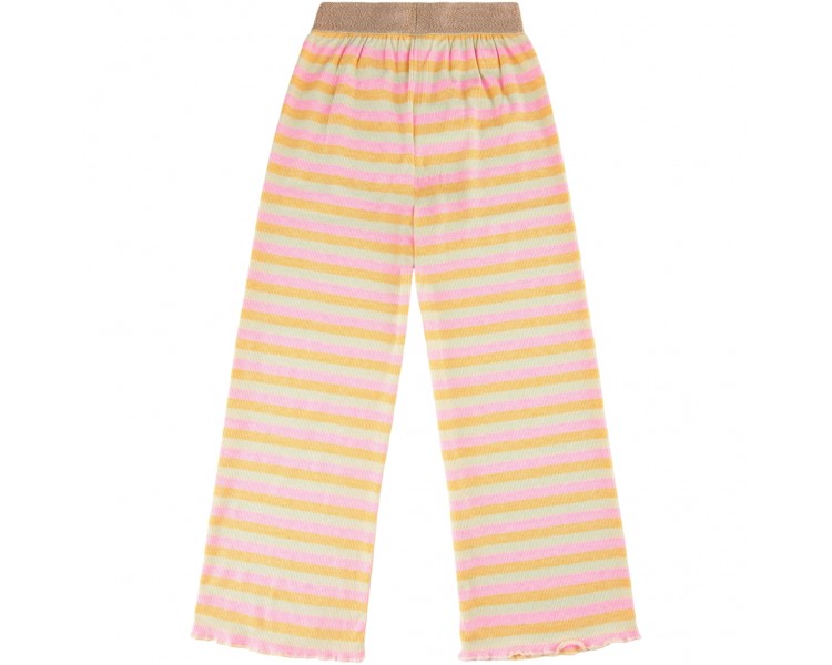 LE NOUVEAU : Pantalon large à rayures pastel colorées