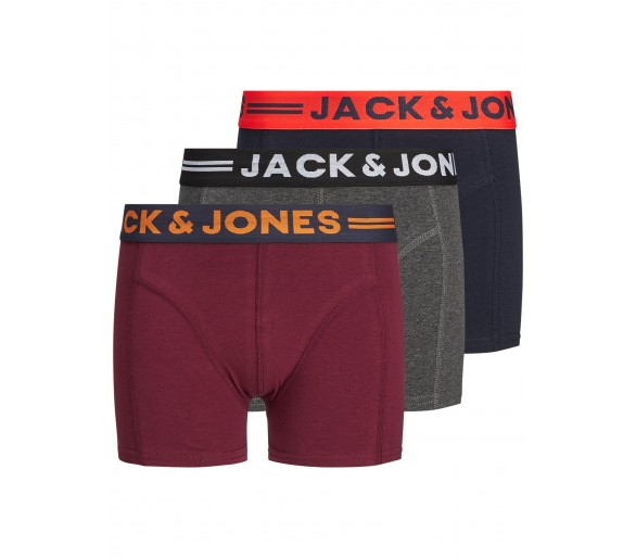 JACK & JONES : JONGENS LOGO 3-PACK BOXERSHORTS