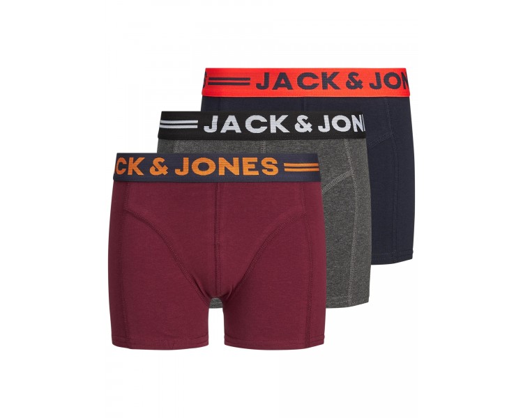JACK & JONES : JONGENS LOGO 3-PACK BOXERSHORTS