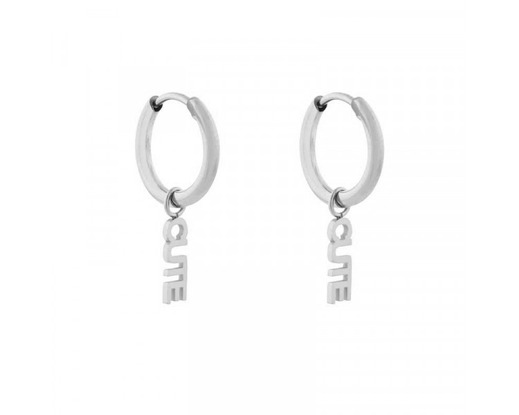 EARRINGS SMALL WITH PENDANT CUTE - SILVER EARRINGS SMALL WITH PENDANT CUTE - SILVER