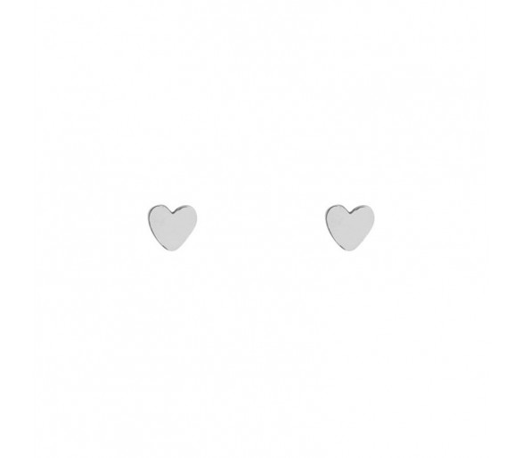 Boucles d'oreilles à tige en forme de cœur