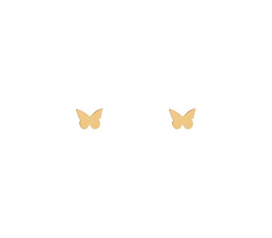 STUD EARRINGS BUTTERFLY - GOLD