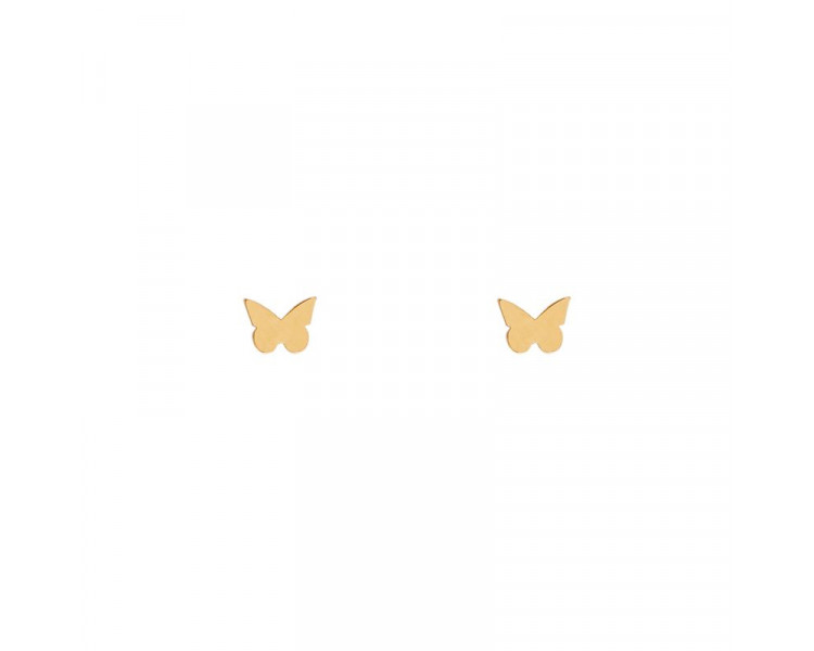 STUD EARRINGS BUTTERFLY - GOLD STUD EARRINGS BUTTERFLY - GOLD