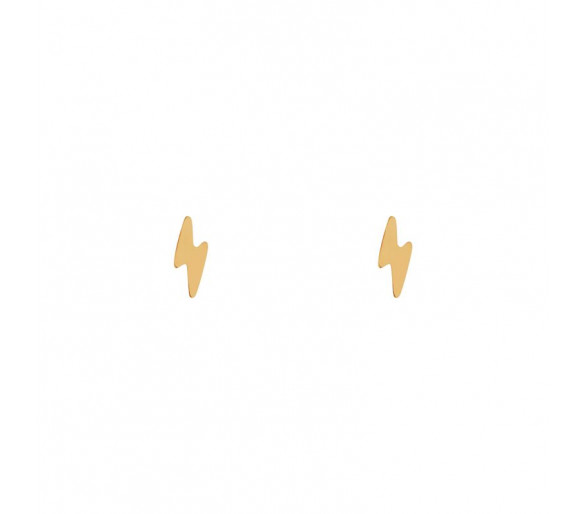 Boucles d'oreilles à tige en forme d'éclair