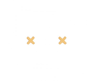 STUD EARRINGS X - GOLD