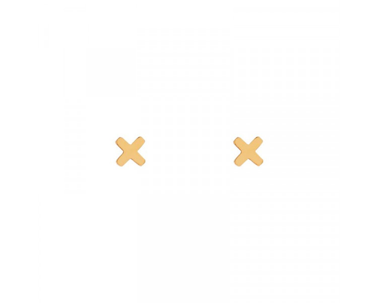 STUD EARRINGS X - GOLD STUD EARRINGS X - GOLD