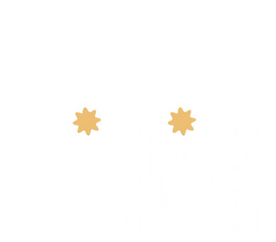 STUD EARRINGS SUN - GOLD