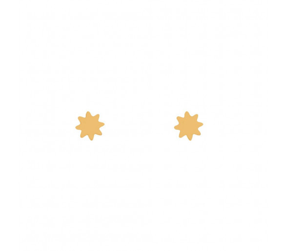 STUD EARRINGS SUN - GOLD
