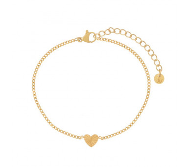 Bracelet coeur flammé