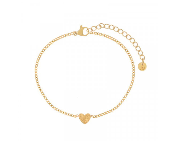 Bracelet coeur flammé