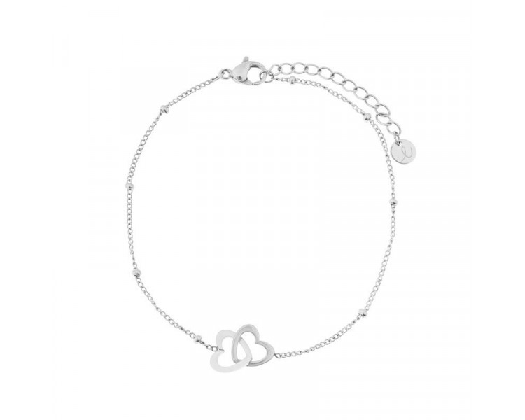 BRACELET SHARE HEARTS - ADULT - SILVER BRACELET SHARE HEARTS - ADULT - SILVER