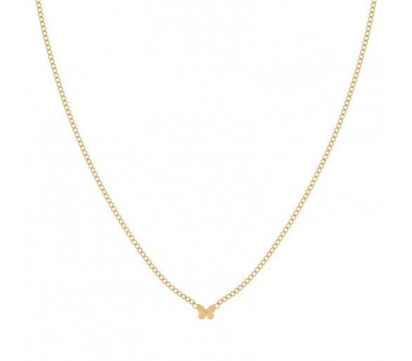 Collier avec papillon flammé