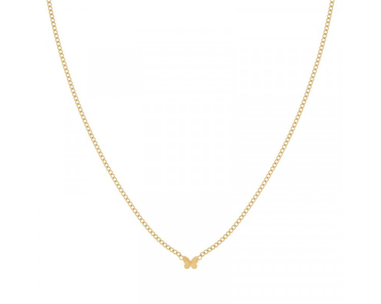 Collier avec papillon flammé