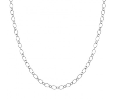 NECKLACE BASIC ROUNDS AND OVALS - ADULT - SILVER