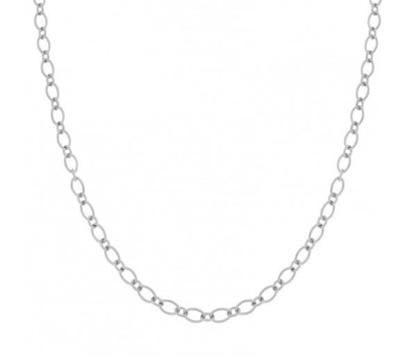 NECKLACE BASIC ROUNDS AND OVALS - ADULT - SILVER