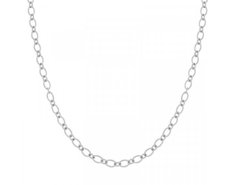 NECKLACE BASIC ROUNDS AND OVALS - ADULT - SILVER NECKLACE BASIC ROUNDS AND OVALS - ADULT - SILVER