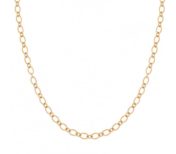 NECKLACE BASIC ROUNDS AND OVALS - ADULT - GOLD
