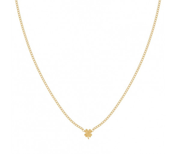 Collier trèfle flammé