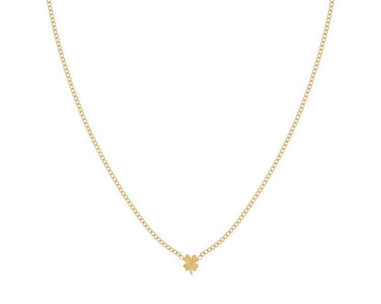 Collier trèfle flammé