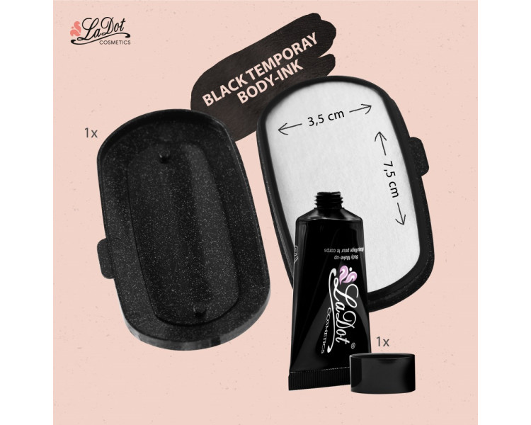 La Dote : Starterset (Tattoo stamp pad+Body ink) La Dote : Starterset (Tattoo stamp pad+Body ink)