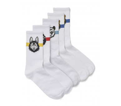 JACANIMALS TENNIS SOCK 5 PACK