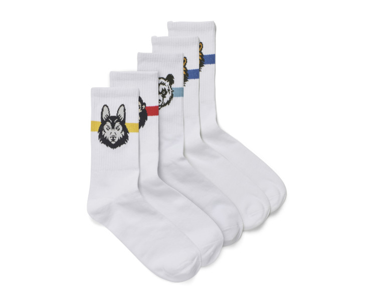JACANIMALS TENNIS SOCK 5 PACK