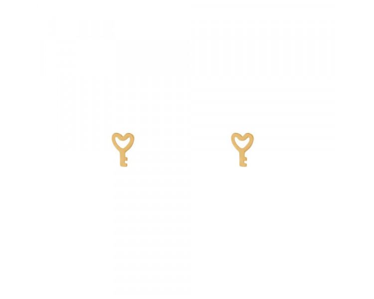 STUD EARRINGS KEY - GOLD STUD EARRINGS KEY - GOLD