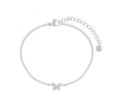 BRACELET FLAMED BUTTERFLY - ADULT - SILVER