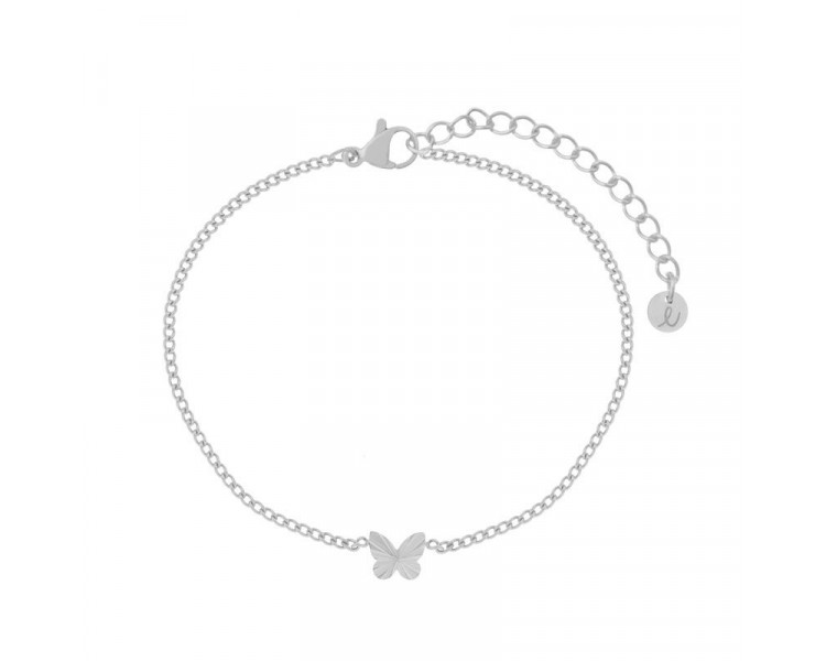 BRACELET FLAMED BUTTERFLY - ADULT - SILVER
