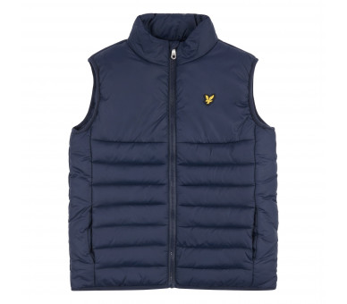 LYLE & SCOTT : Donkerblauwe bodywarmer met logo