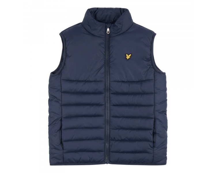 LYLE & SCOTT : Donkerblauwe bodywarmer met logo