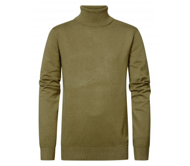 PETROL : Boys Knitwear Collar Basic Smokey Sand