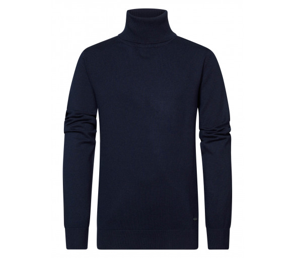 PETROL : Boys Knitwear Collar Basic Midnight Navy