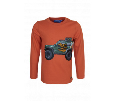 SOMEONE : T-shirt met lange mouwen en een jeep dinosaurusprint