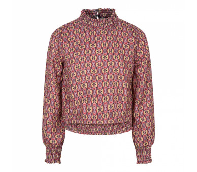 INDIAN BLUE : Shirt LS Fancy AOP Gold