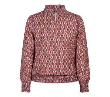 INDIAN BLUE : Shirt LS Fancy AOP Gold