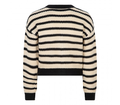 INDIAN BLUE : Knitwear Heavy Cardigan Sandshell