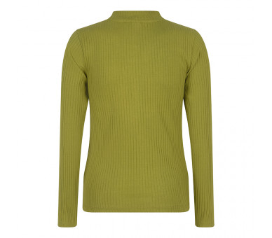 INDIAN BLUE : Long Sleeve Chest Opening Bright Mos